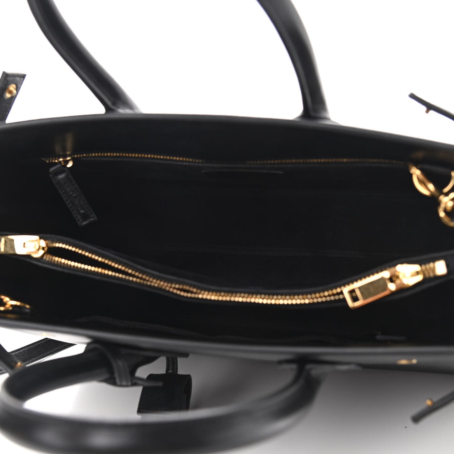 Calfskin Small Sac De Jour Black