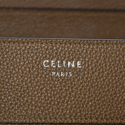 Celine Drummed Calfskin Mini Luggage Moss Green 6 of 9
