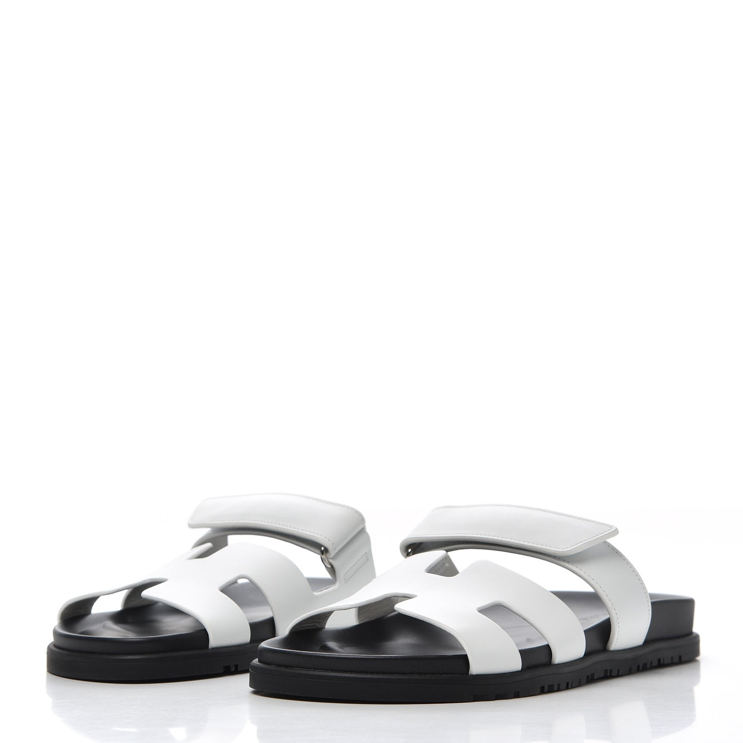 Calfskin Womens Chypre Sandals 41 White