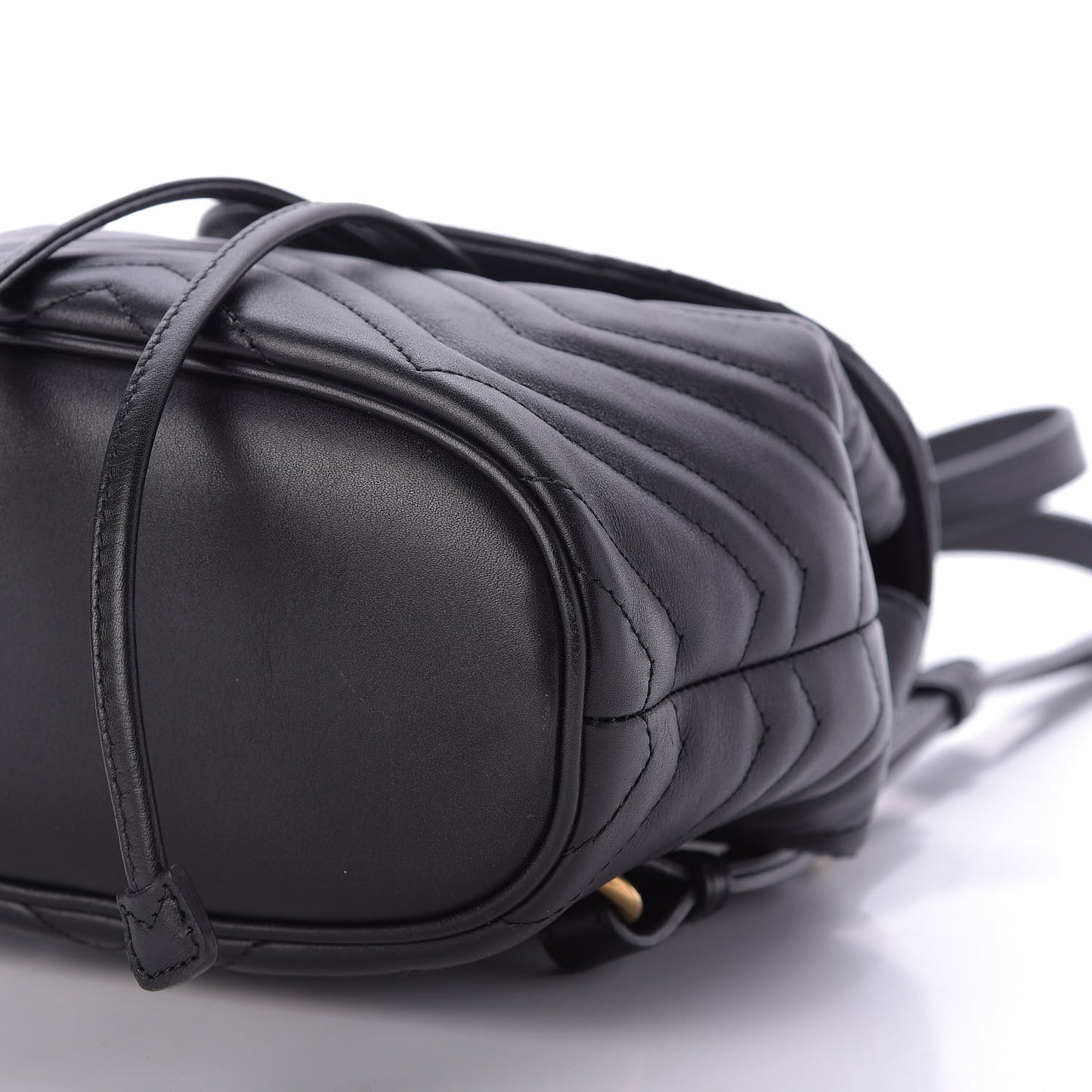 Calfskin Matelasse GG Marmont Flap Backpack Black