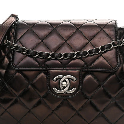 Chanel Glazed Calfskin Quilted Accordion Flap Black 9 of 9