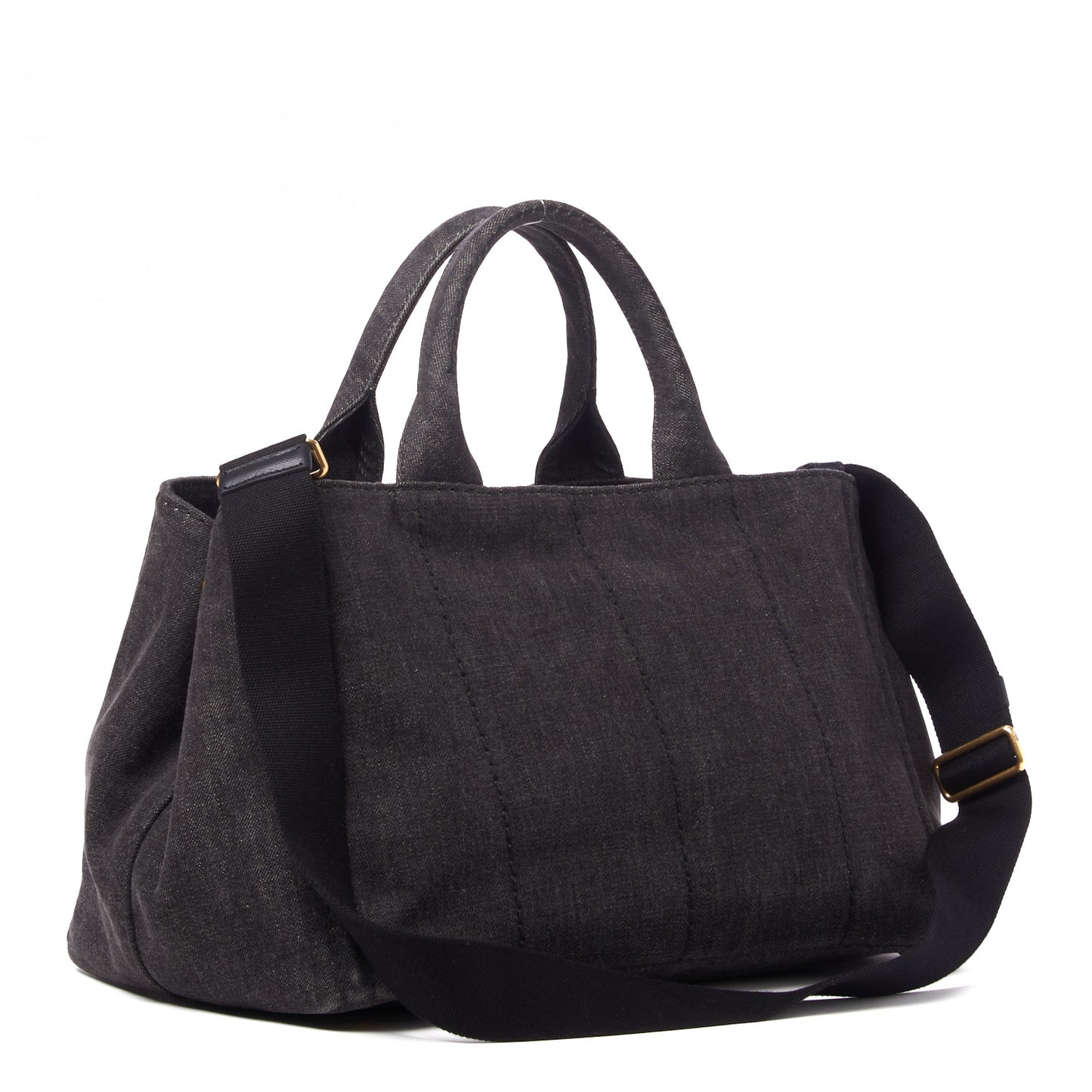 Denim Logo Tote Black