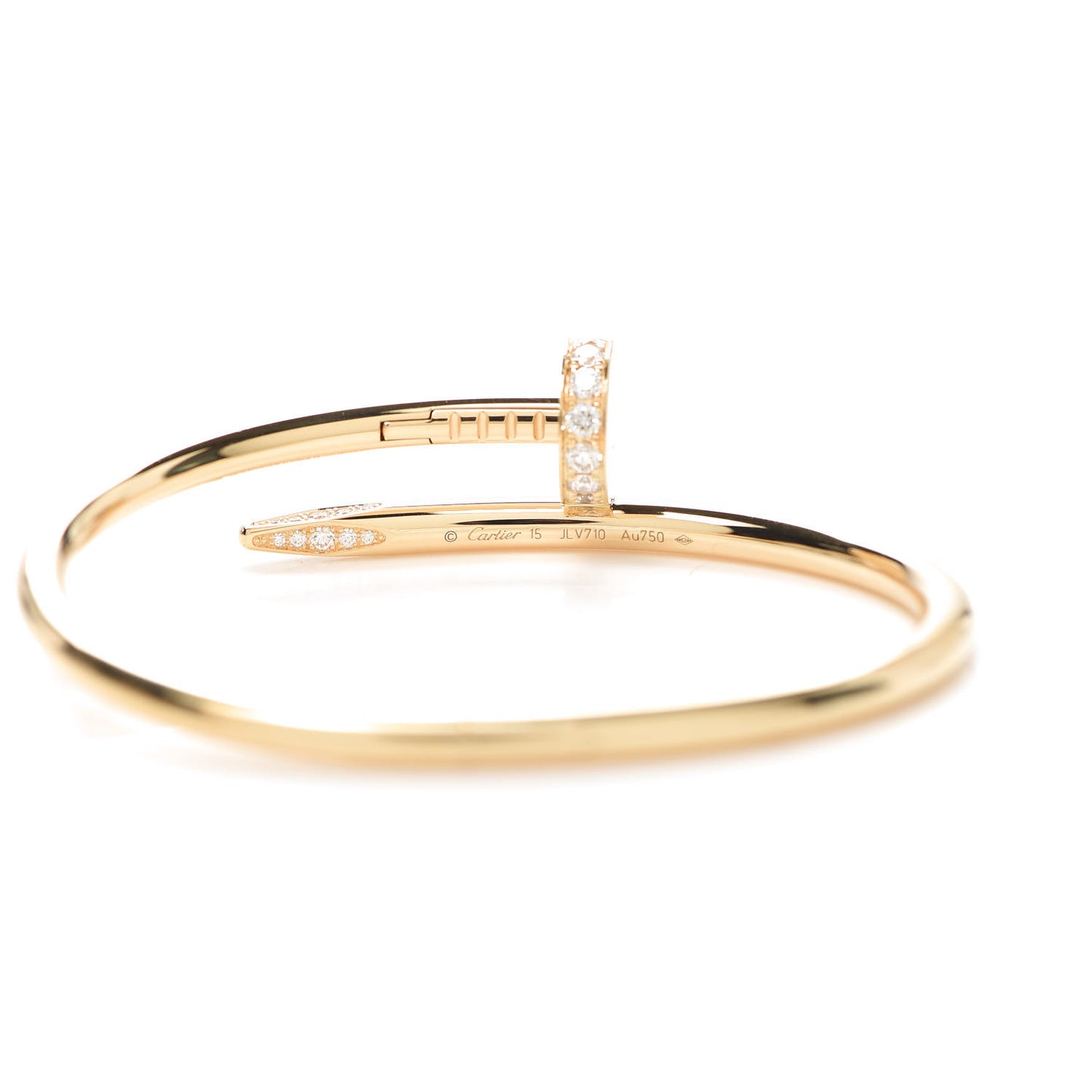 18K Yellow Gold Diamond Juste Un Clou Bracelet 15