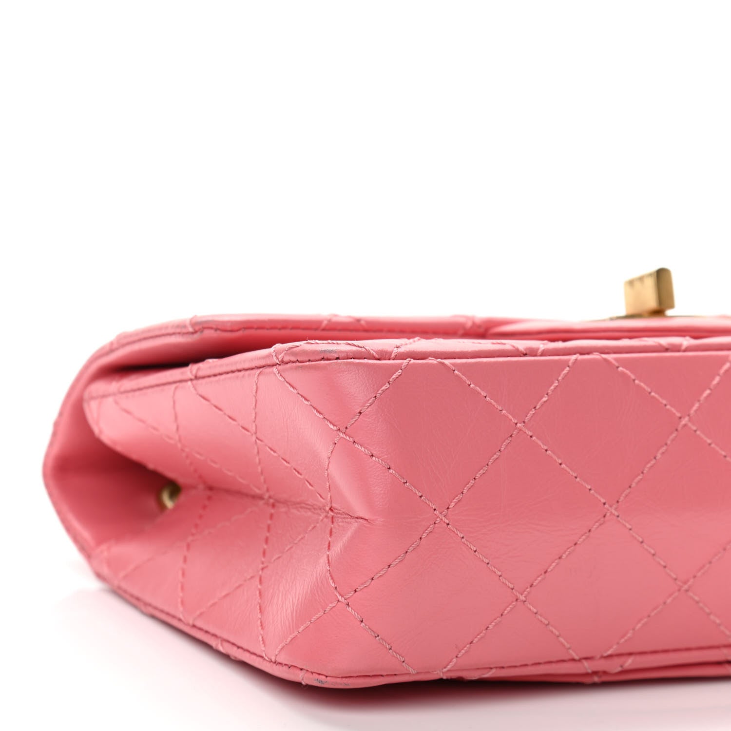Chanel Aged Calfskin Quilted 2.55 Reissue Mini Flap Pink 9 of 12