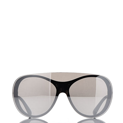 Chanel Clip On Sunglasses 71230 Mirror Grey Black 4 of 13
