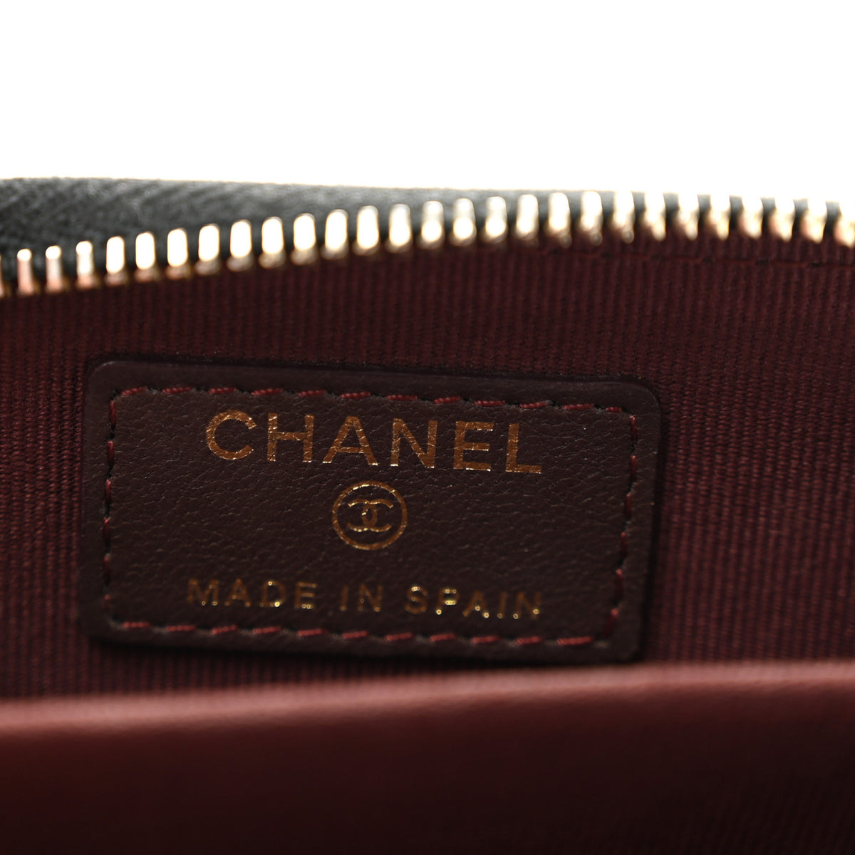 Chanel Lambskin Quilted Zip Coin Purse Black 6 of 9