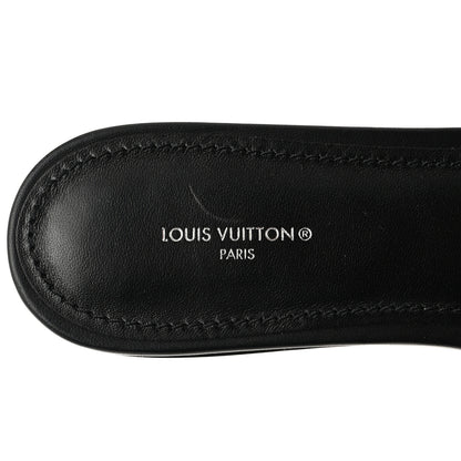 Louis Vuitton Lambskin Embossed Monogram Revival Flat Mules 41 Black 6 of 8