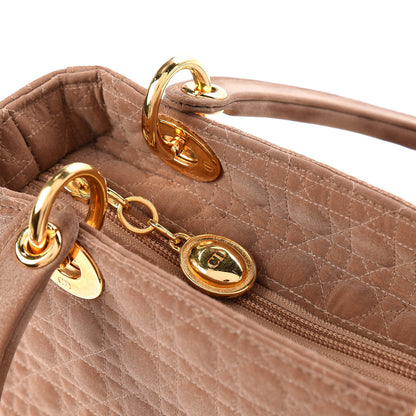 Christian Dior Nylon Cannage Medium Lady Dior Beige 11 of 11