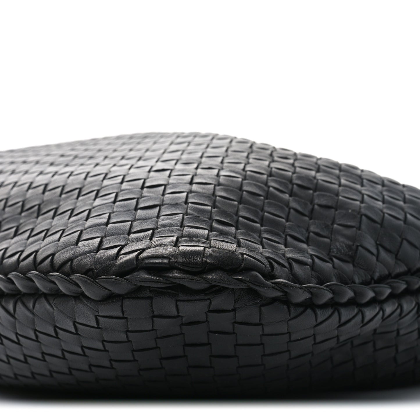 Nappa Intrecciato Large Veneta Hobo Black