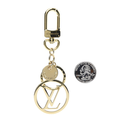 Louis Vuitton LV Circle Bag Charm Key Holder Gold 3 of 7