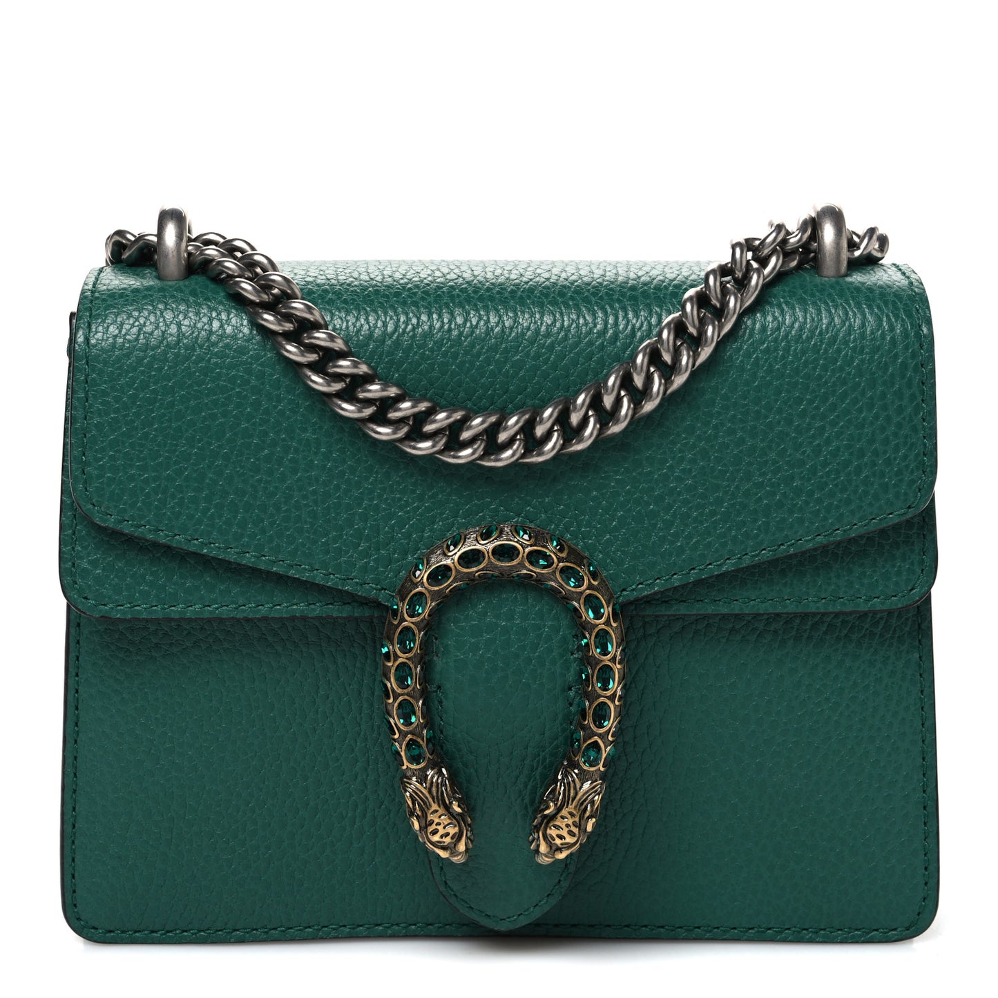 Calfskin Mini Dionysus Shoulder Bag Emerald