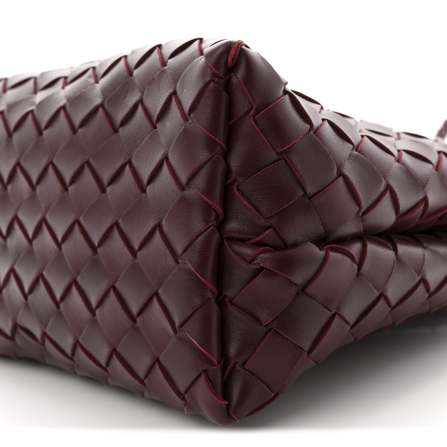 Nappa Intrecciato Small Andiamo Shoulder Bag Barolo