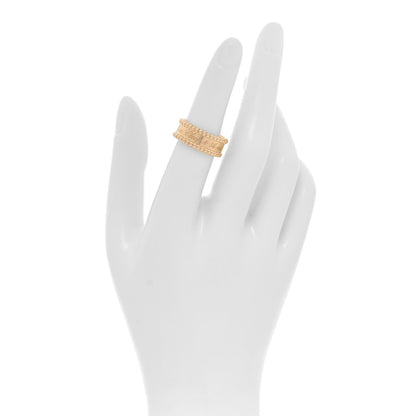 Van Cleef & Arpels 18K Yellow Gold Perlee Signature Ring 52 6 2 of 5