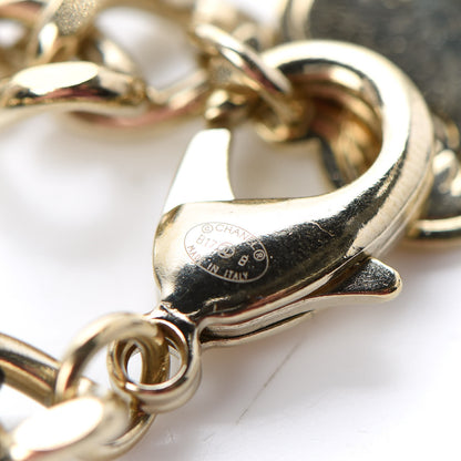 Chanel Lambskin Crystal CC Logo Charming Bracelet Gold Black 4 of 4