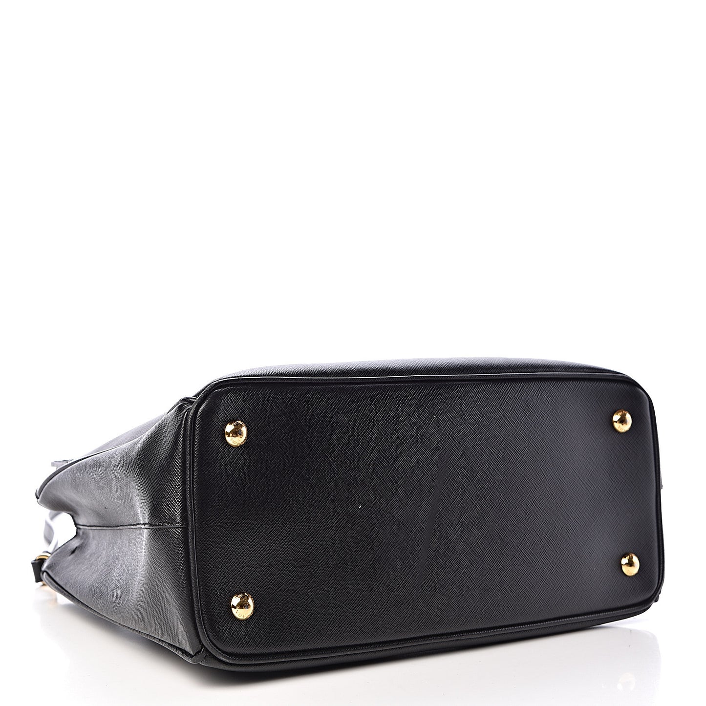 Saffiano Lux Medium Tote Black