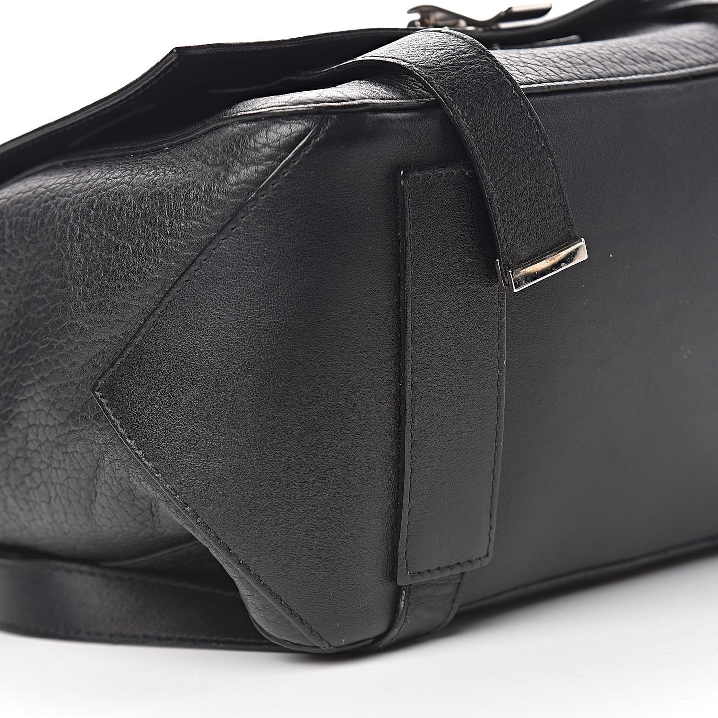 Pebbled Calfskin PS Courier Backpack Black