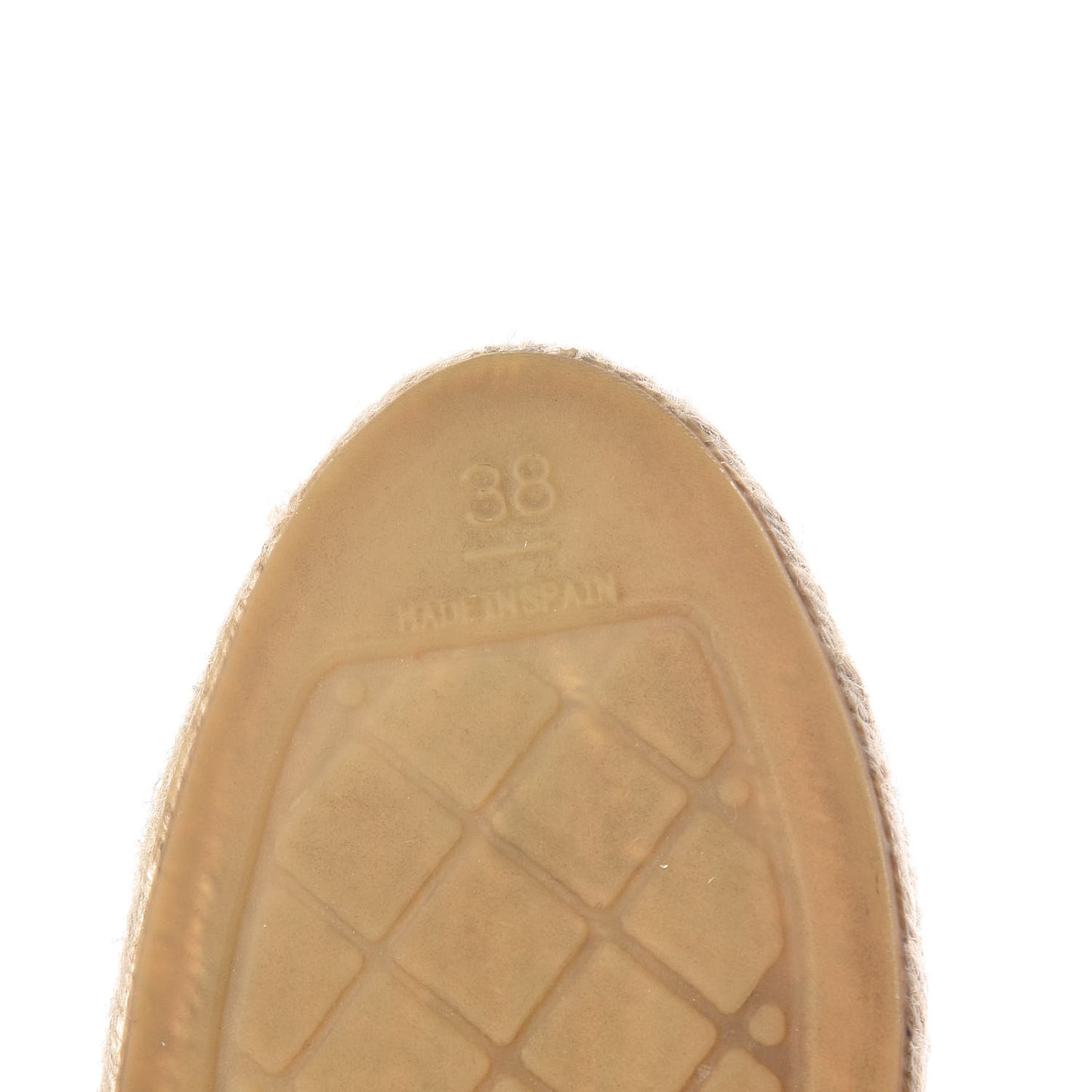 Lambskin CC Espadrilles 38 Beige Black