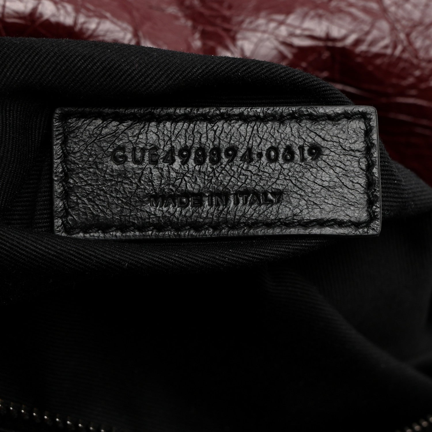 Saint Laurent Crinkled Calfskin Matelasse Monogram Medium Niki Chain Satchel Rouge Legion 7 of 10