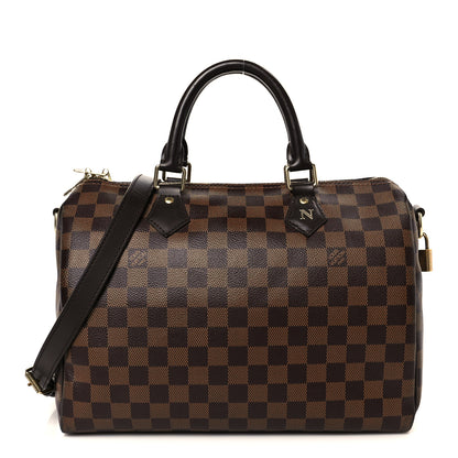 Louis Vuitton Damier Ebene Speedy Bandouliere 30 10 of 12