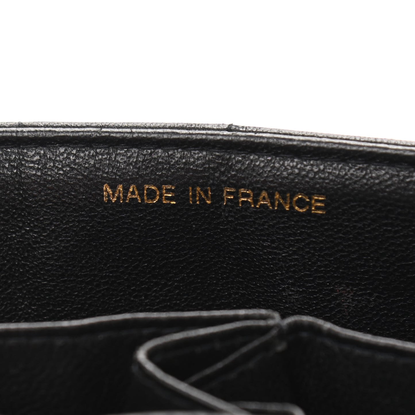 Lambskin East West Chocolate Bar Flap Black