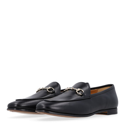 Gucci Calfskin Womens Jordaan Loafers 39.5 Black 4 of 11