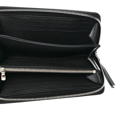 Louis Vuitton Calfskin Zippy Lockme Wallet Black 5 of 8