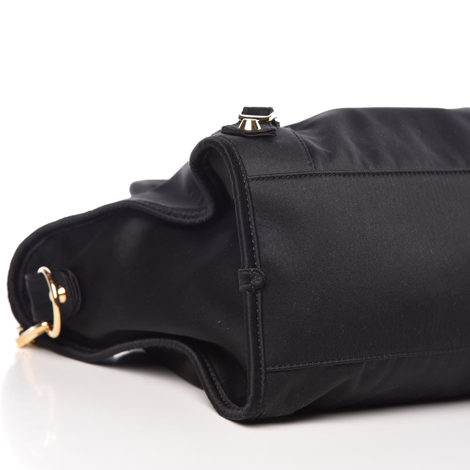 Balenciaga Satin Classic Gold Hardware City Black 6 of 11