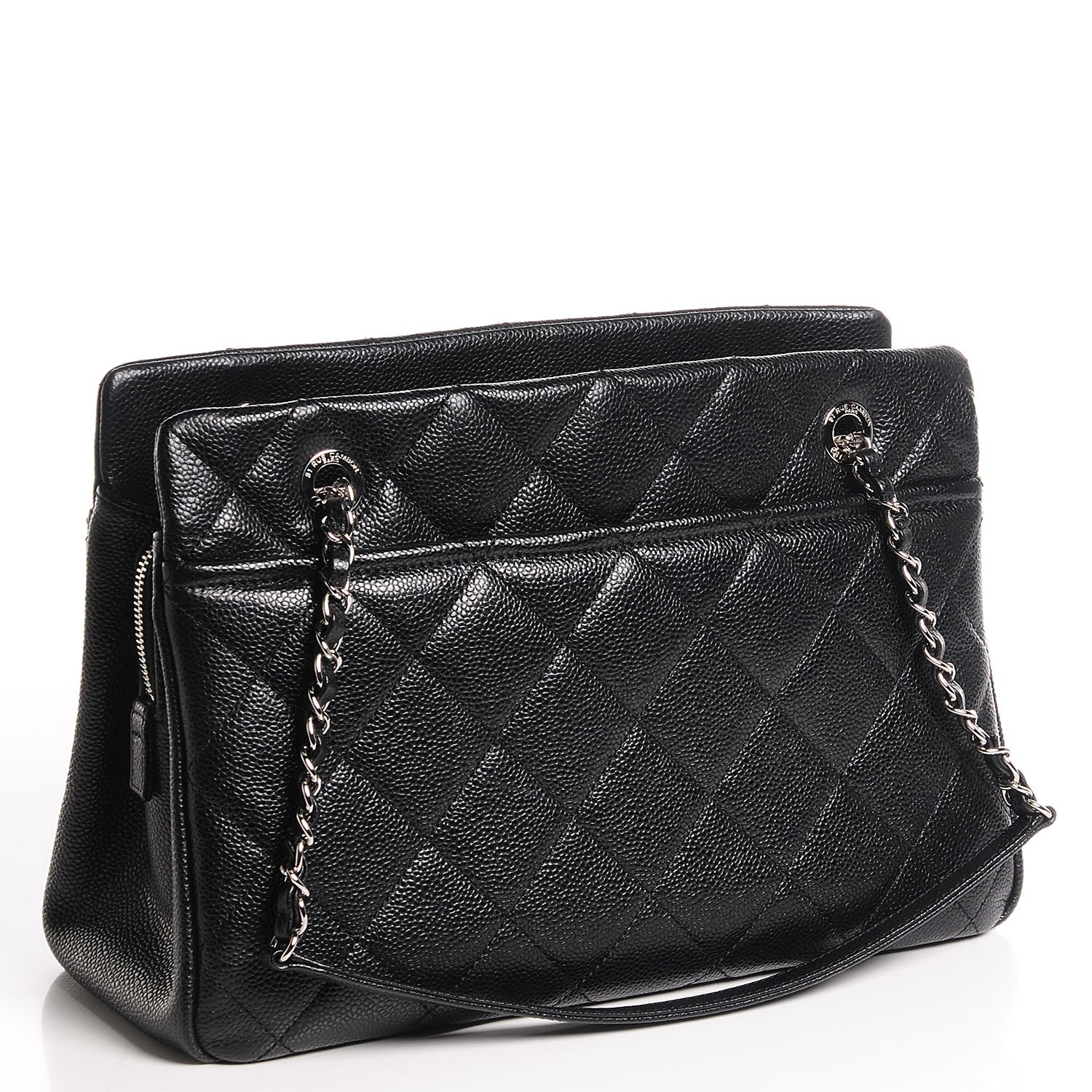 Chanel Caviar CC Timeless Tote Black 3 of 7