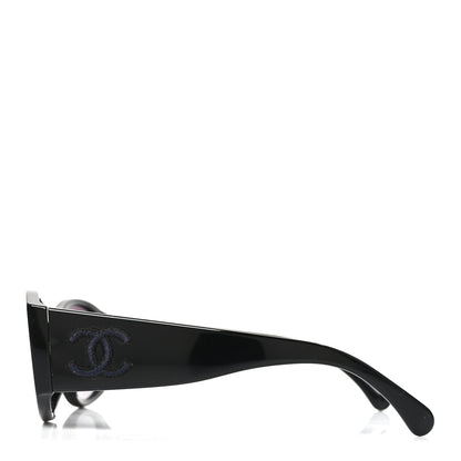 Chanel Acetate CC Logo Sunglasses 5450 Black 3 of 7