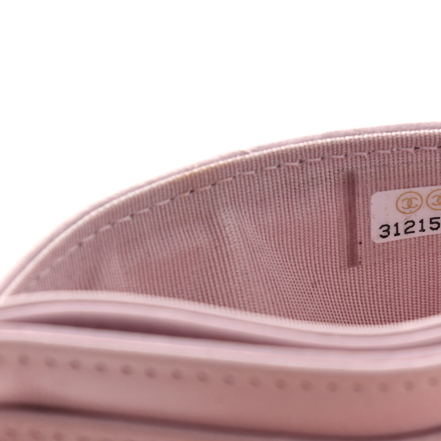 Chanel Lambskin Quilted Chanel 19 Card Holder Light Pink 8 of 8
