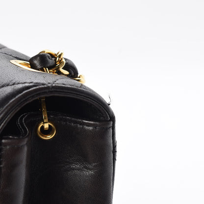 Chanel Lambskin Quilted Shoulder Bag Black 14 of 15