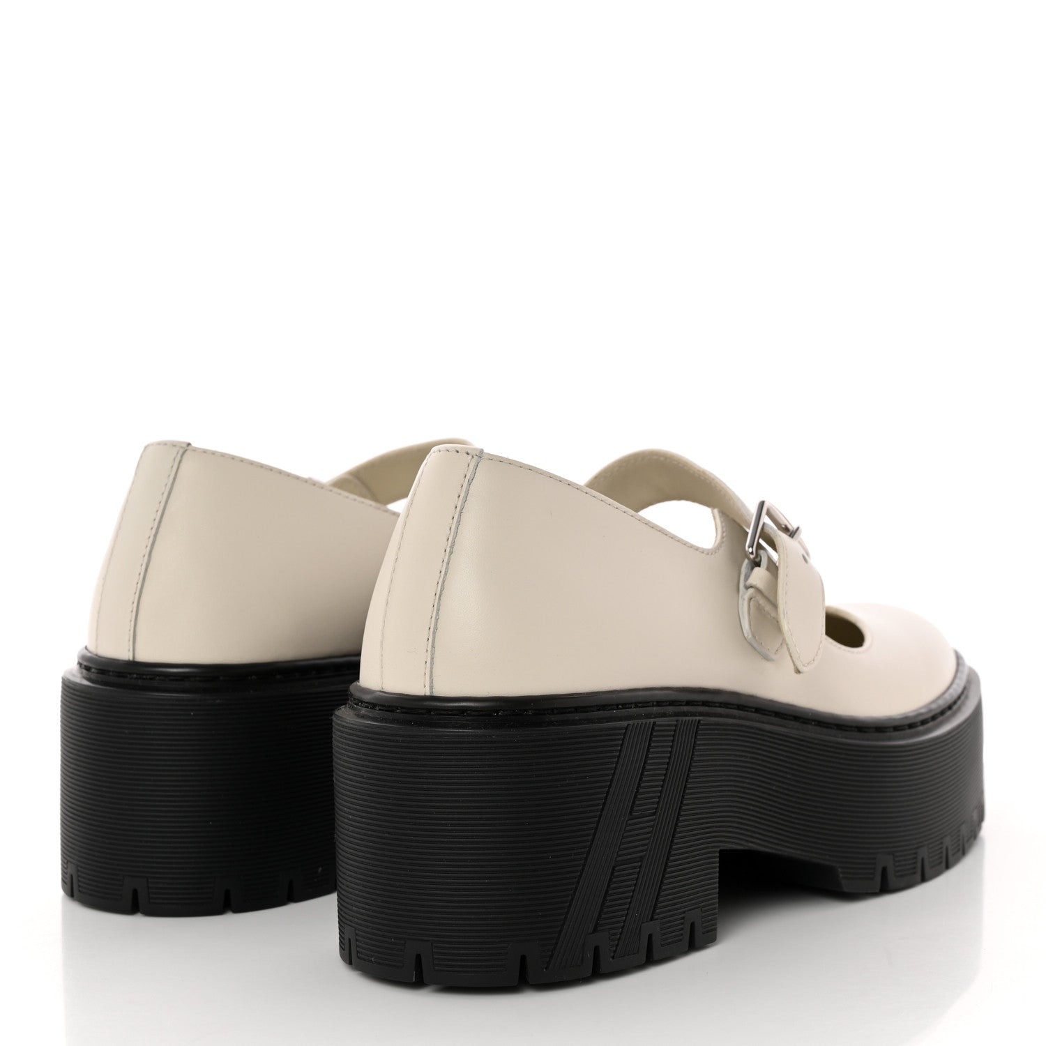 Hermes Calfskin Hoxton Oxford 36.5 Beige Glaise 4 of 9