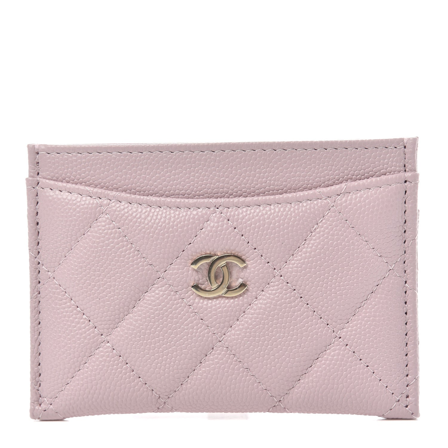 Chanel Caviar Quilted Card Holder Light Pink 1 of 8