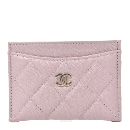 Chanel Caviar Quilted Card Holder Light Pink 1 of 8