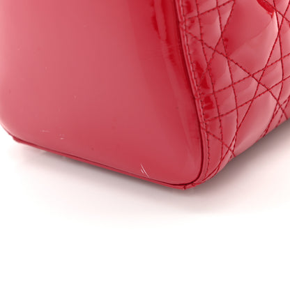 Christian Dior Patent Cannage Medium Lady Dior Red 13 of 13