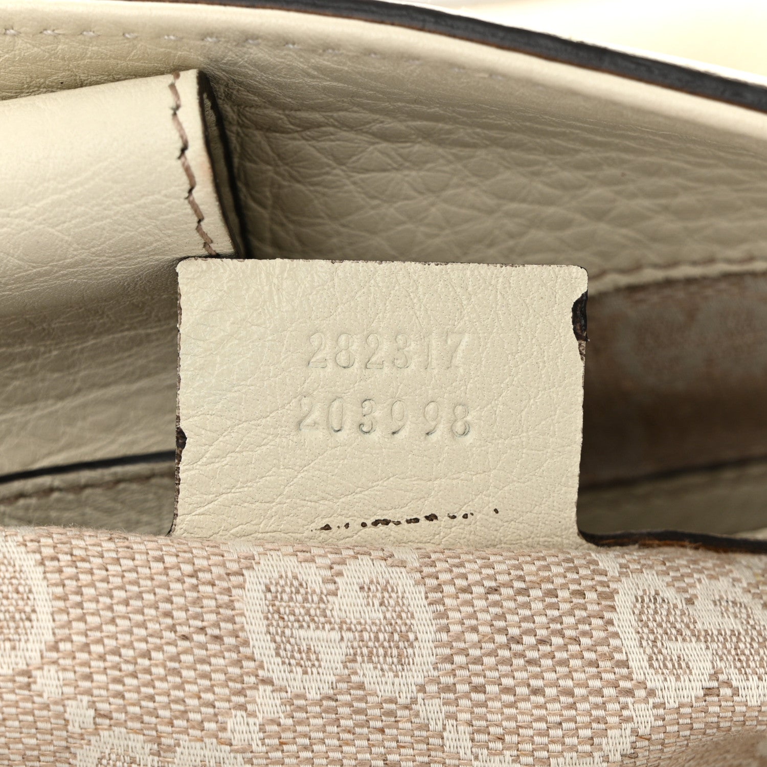 Gucci Grained Calfskin Medium Diana Bamboo Top Handle Tote Ivory 7 of 10