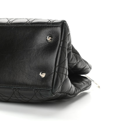 Christian Dior Lambskin Cannage Soft East West Tote Black 10 of 10
