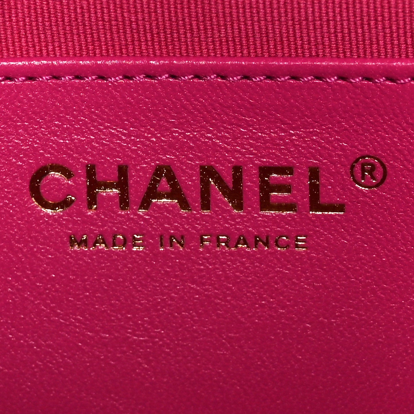 Shiny Lambskin Quilted Flap Clutch Bag Dark Pink