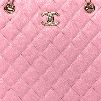 Chanel Caviar Quilted Large CC Shopping Tote Pink 8 of 10
