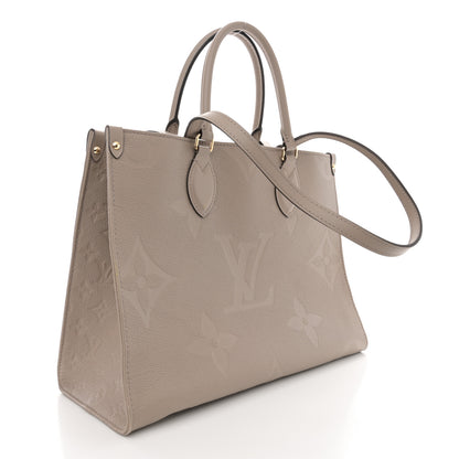 Louis Vuitton Empreinte Monogram Giant Onthego MM Tourterelle 2 of 12