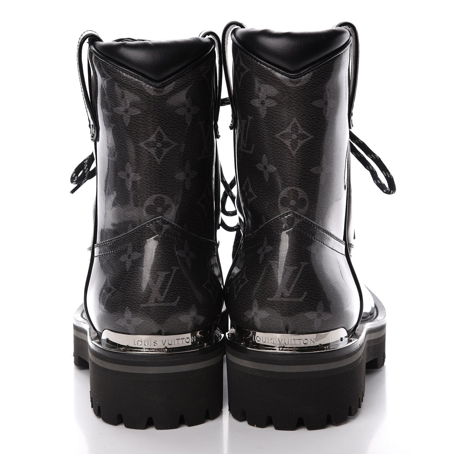 Louis Vuitton Monogram Eclipse Glaze Mens Outland Ankle Boots 7 5 of 8