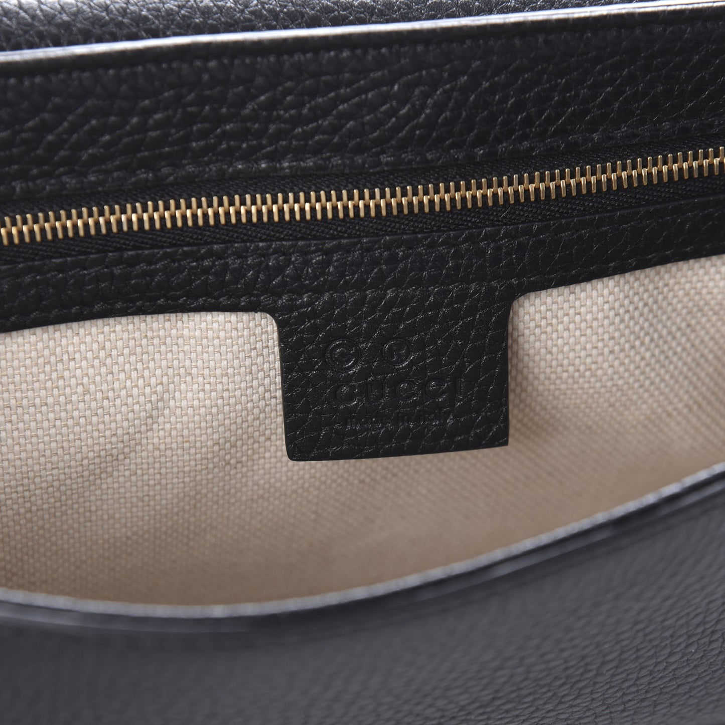 Pebbled Calfskin Medium Soho Flap Crossbody Black