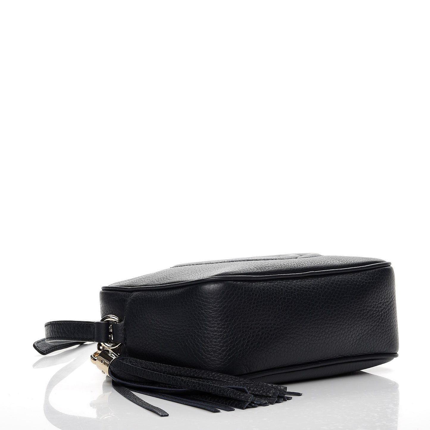 Pebbled Calfskin Small Soho Disco Bag Blue