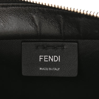 Fendi Vitello Dolce Mink Fur Pom Pom Mini 3jours Tote Black Multicolor 6 of 8