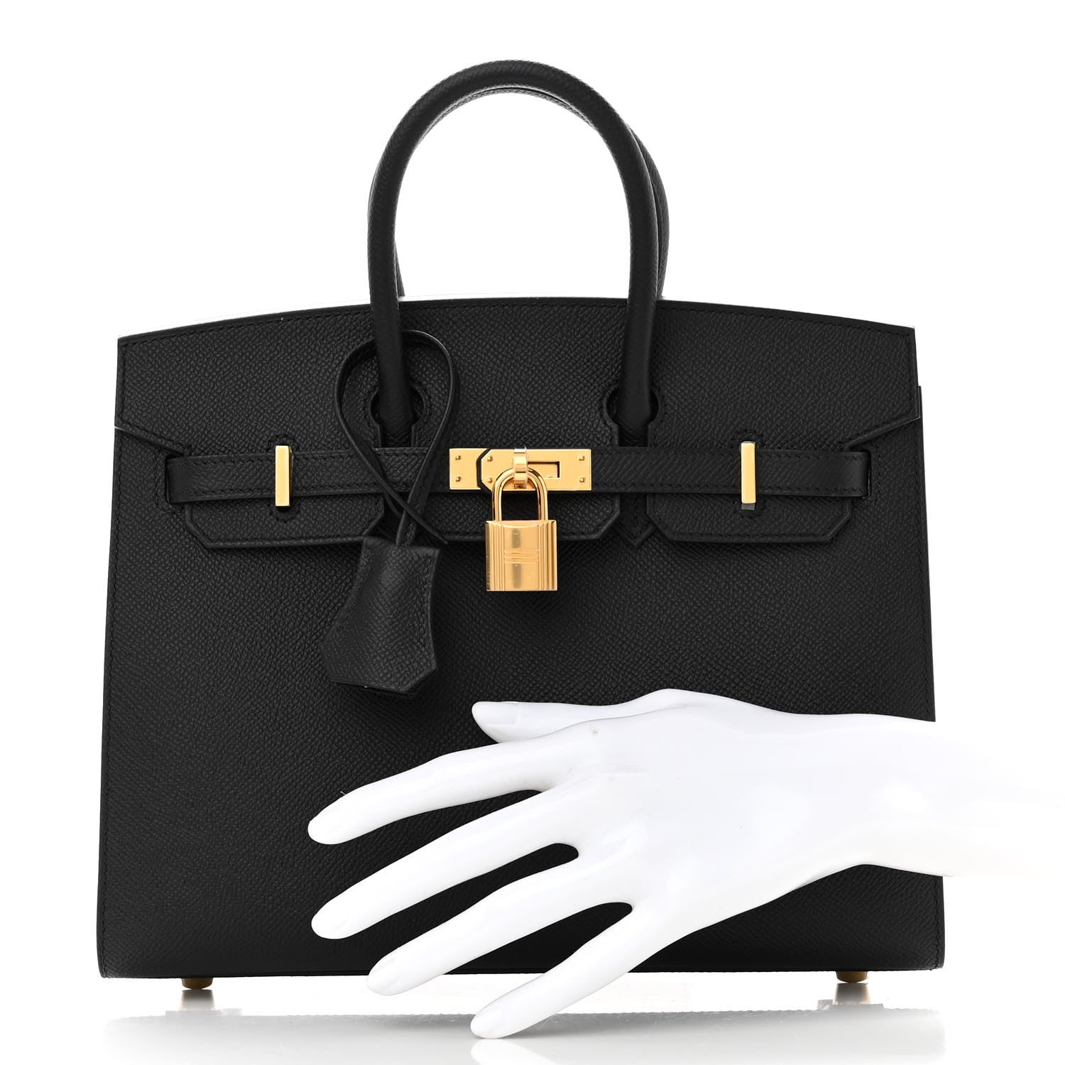 Hermes Epsom Birkin Sellier 25 Black 2 of 10