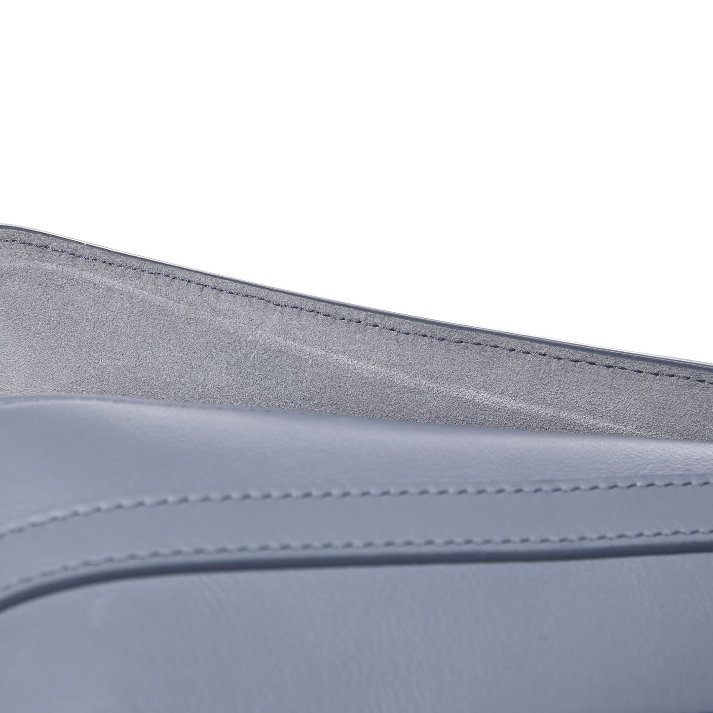 Calfskin Suede Medium Roy Bag Washed Blue