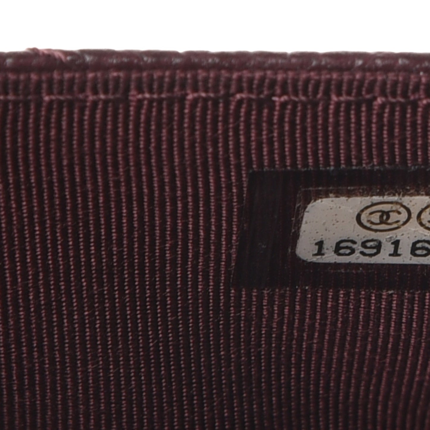 Caviar Quilted Wallet on Chain WOC Burgundy