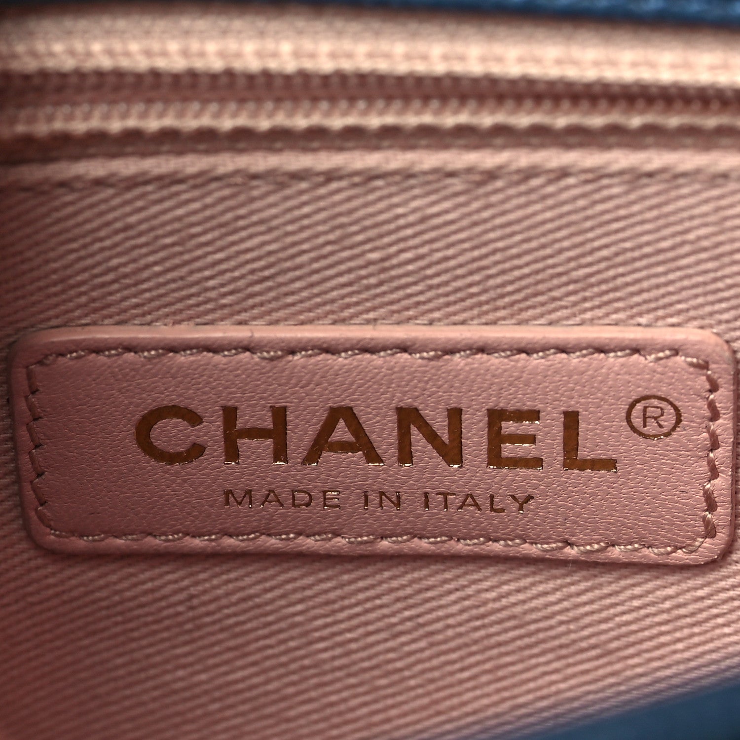 Chanel Grained Calfskin Quilted Medium Cuba Top Handle Flap Blue 6 of 8
