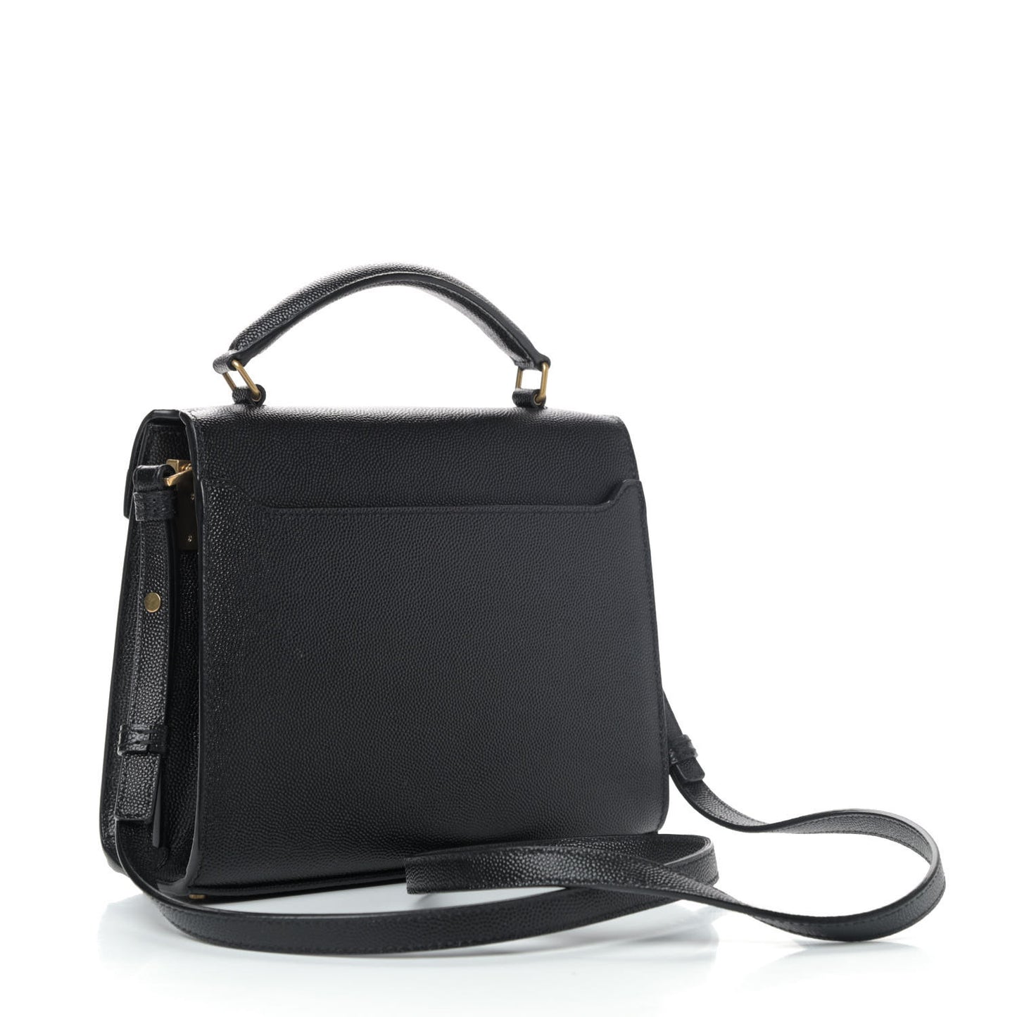 Grain de Poudre Mini Classic Monogram Cassandra Top Handle Black Rouge Legion