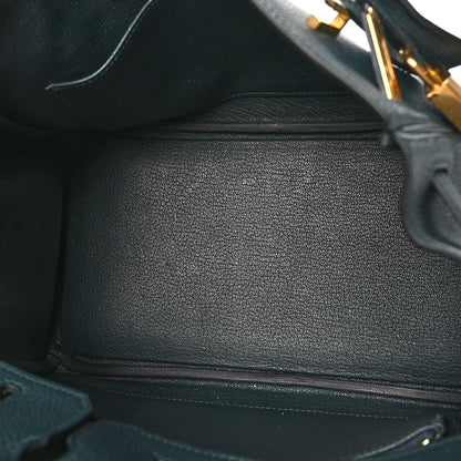 Hermes Togo Birkin 25 Vert Cypress 5 of 12